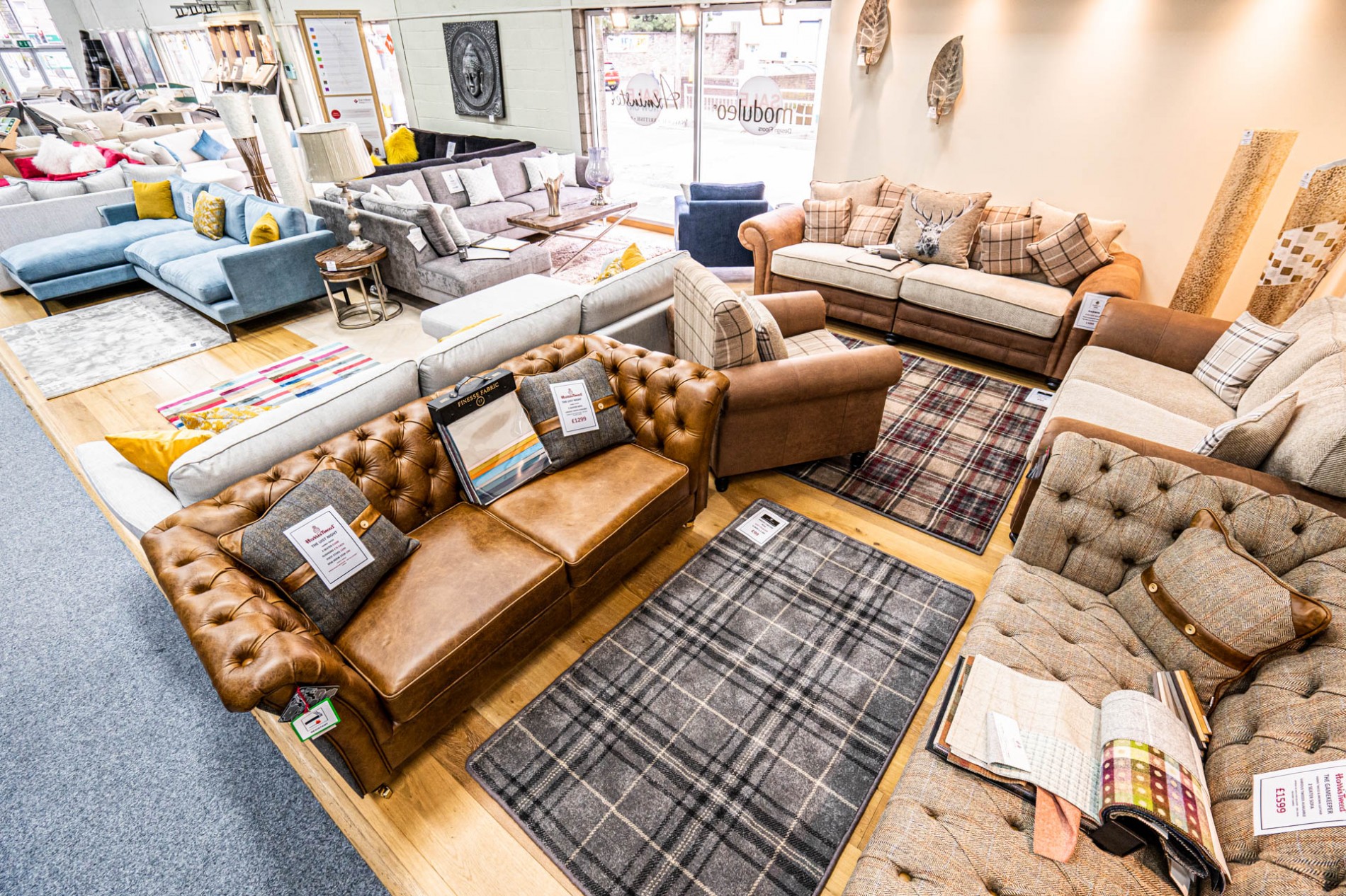 sofas and rugs at perthshire flooring
